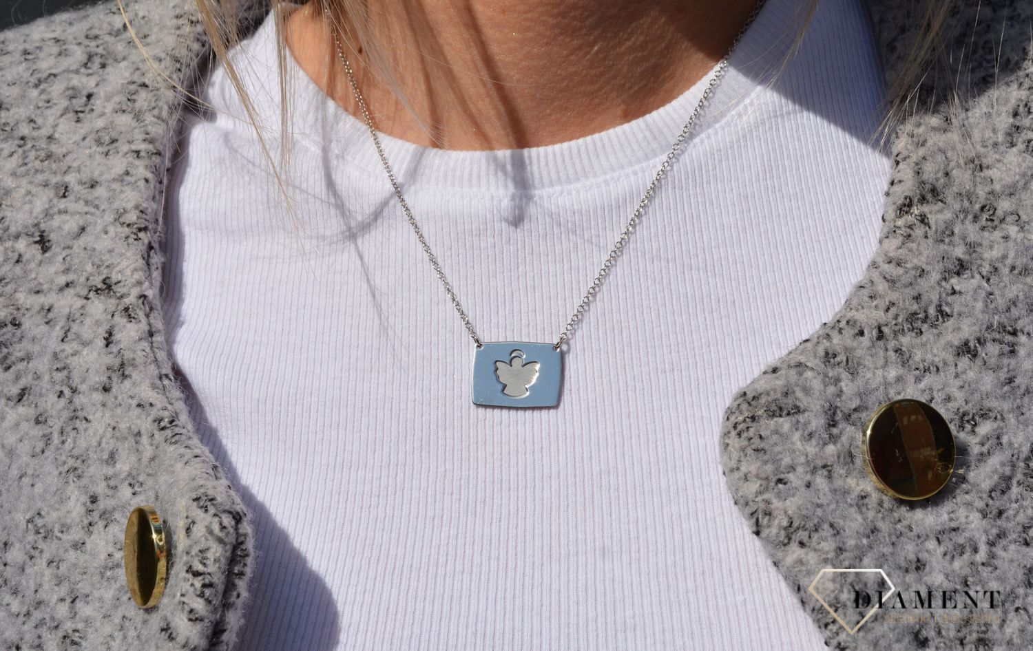 Naszyjnik srebrny aniołek Dall'Acqua C BF 14756 079.jpg